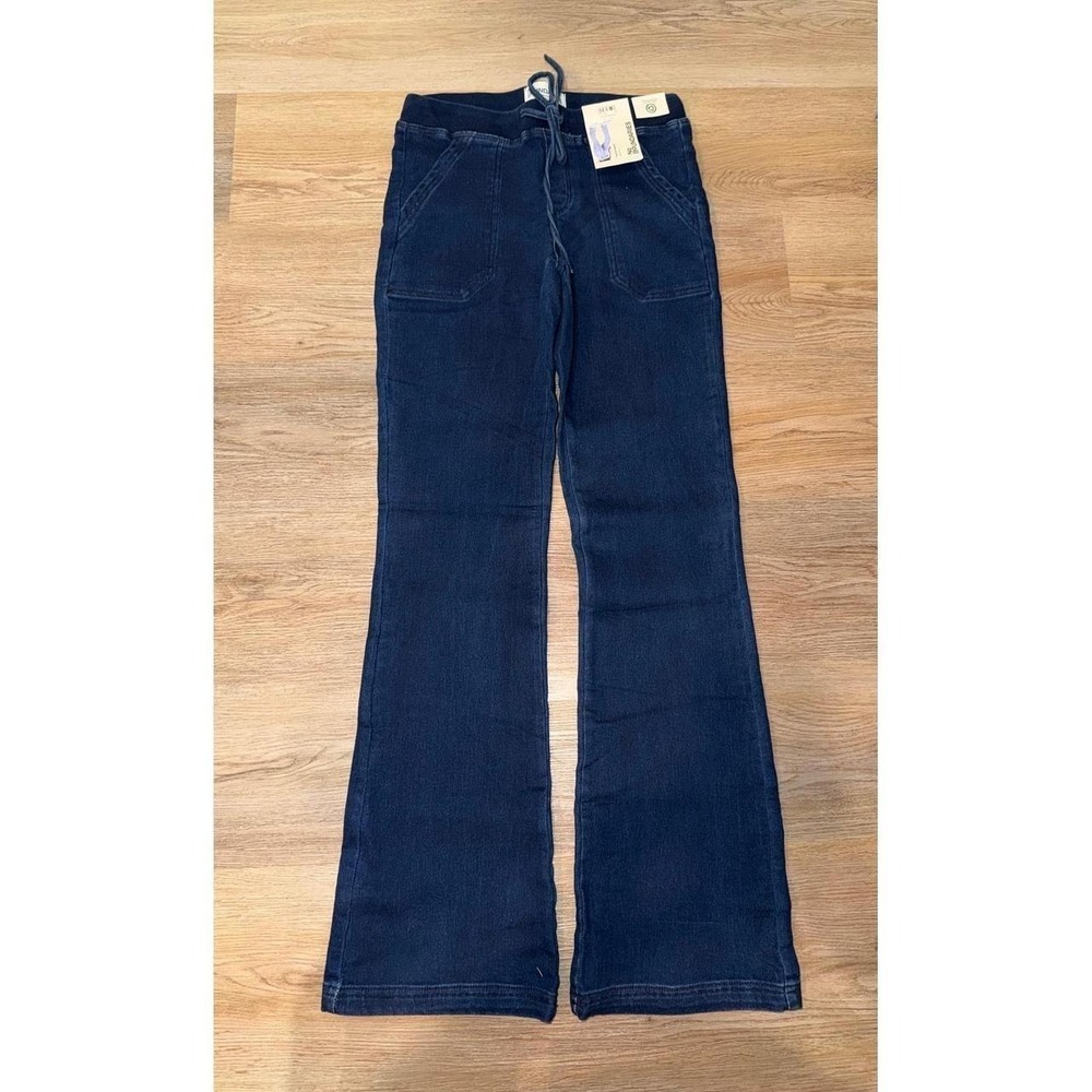 Women ribbed waist bootcut pants xs